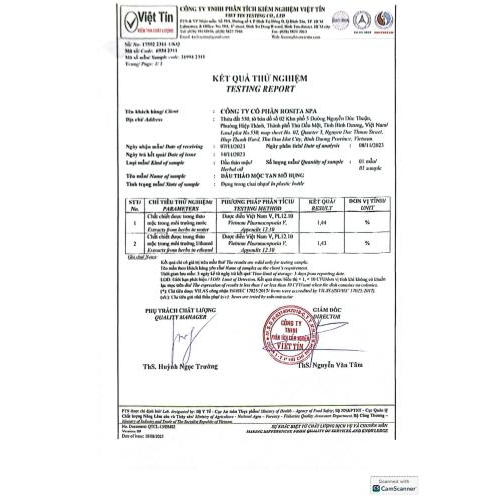 4. Bản tự công bố sản phẩm dầu tan mỡ bụng
