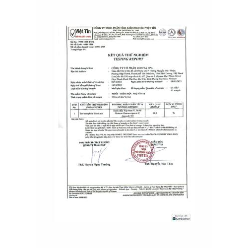 8. Bản tự công bố sản phẩm muỗi phụ khoa