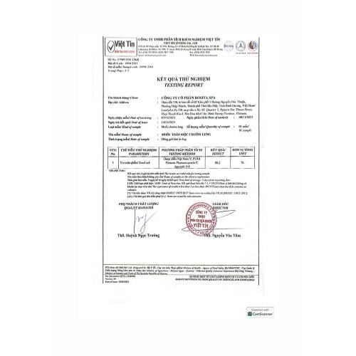 6. Bản tự công bố sản phẩm muỗi chườm lưng