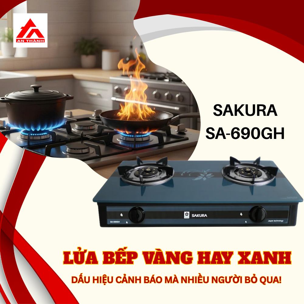 LỬA BẾP VÀNG HAY XANH DẤU HIỆU CẢNH BÁO MÀ NHIỀU NGƯỜI BỎ QUA