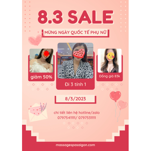 chương trình sale 8/3