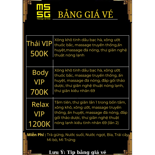 Nguyễn Kim Anh - Bảng (giới thiệu,dịch vụ,giá vé) Massage