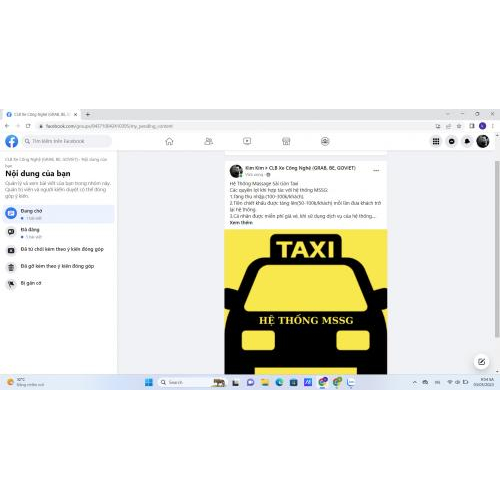 Nguyễn Kim Anh - Đăng bài hội nhóm taxi 3/5