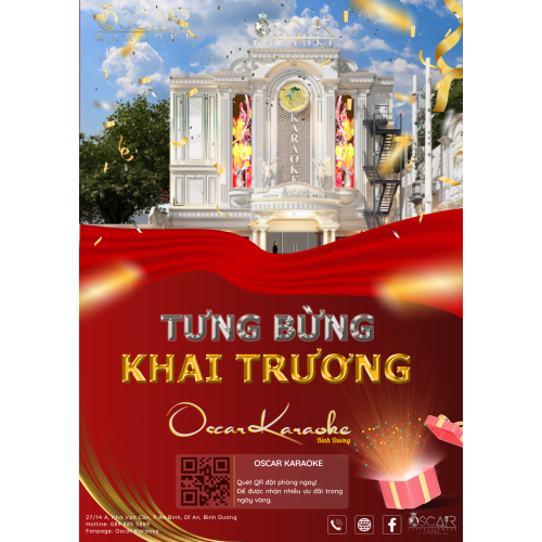 Nguyễn Lê Phát - Banner Khai Trương Oscar Karaoke