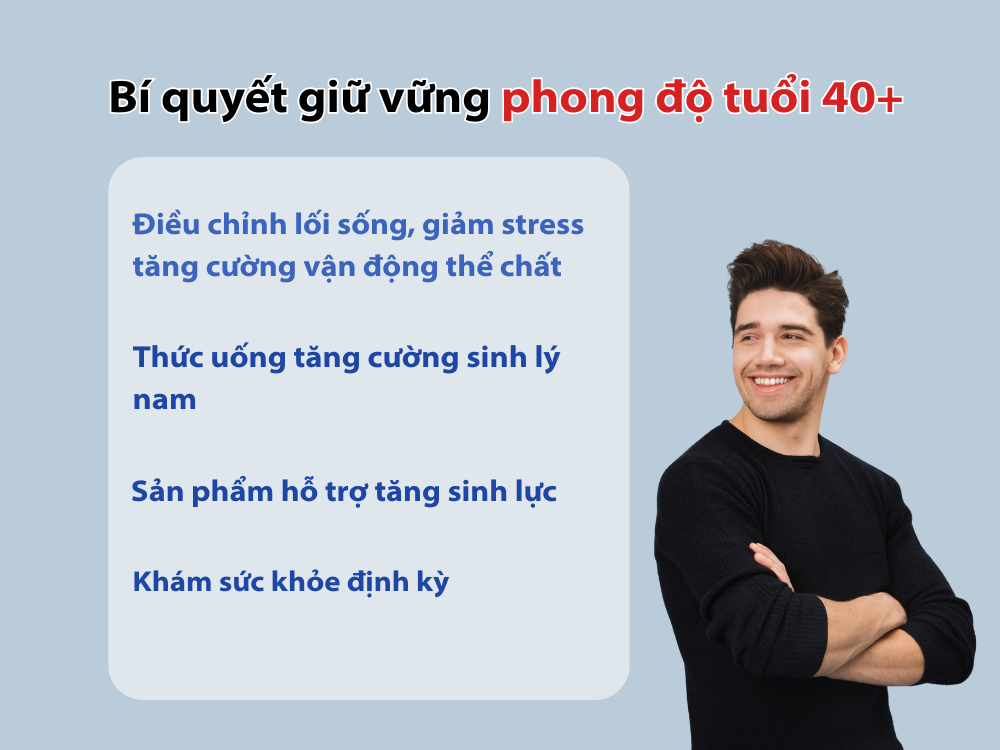 3. Bí quyết giữ vững phong độ tuổi 40+