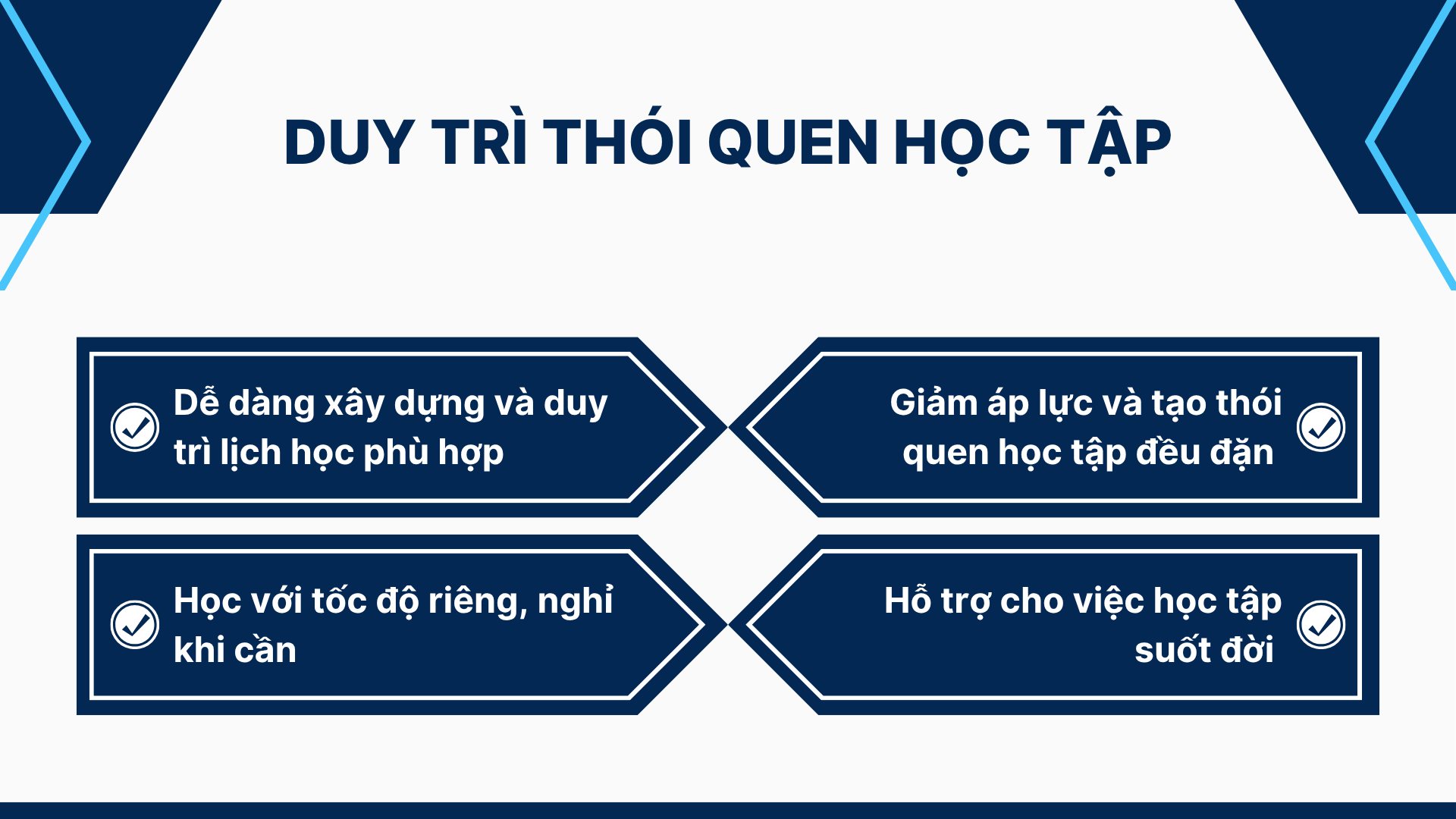 2. Tăng khả năng duy trì thói quen học tập
