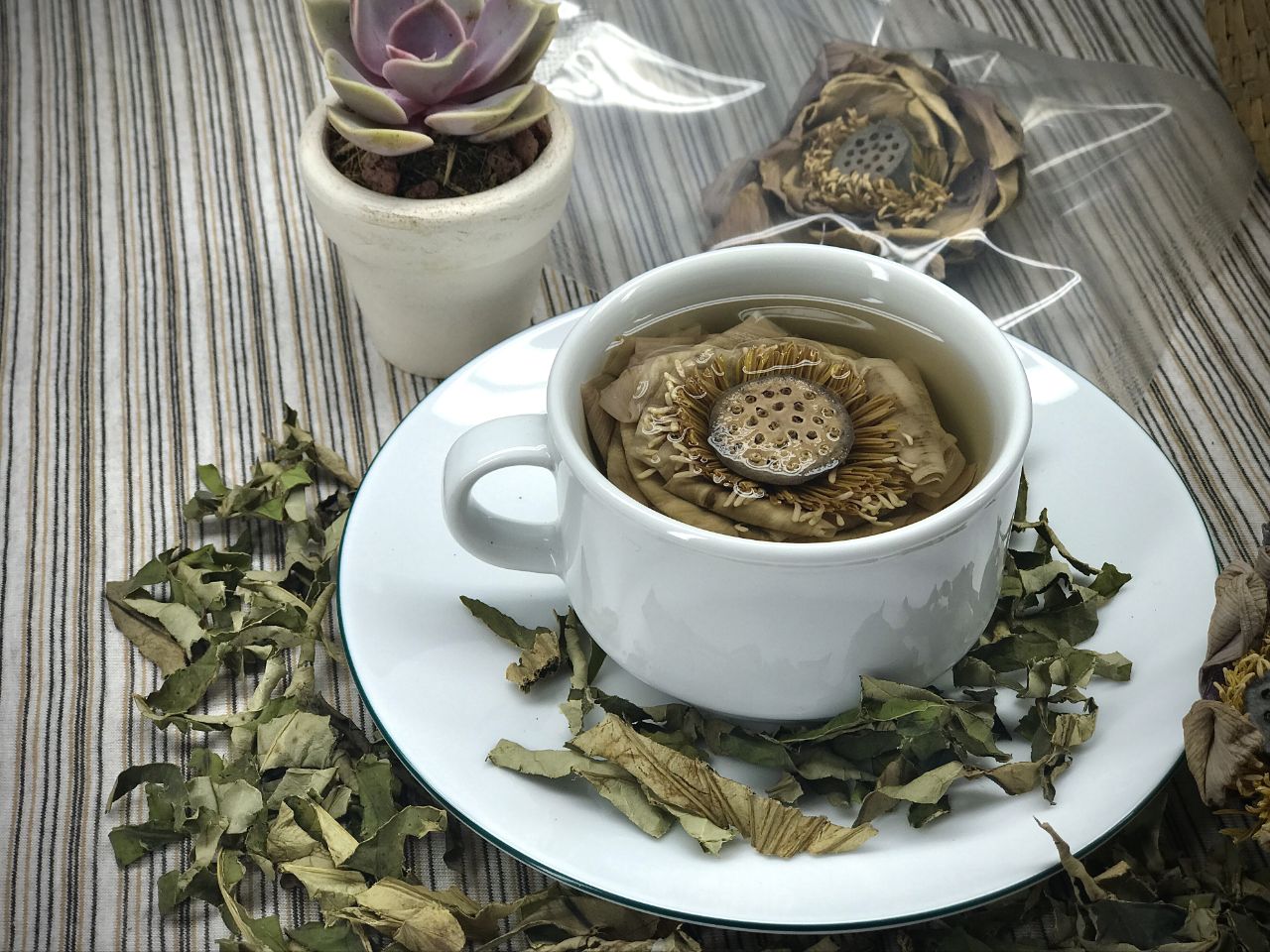 Cách pha trà hoa sen
