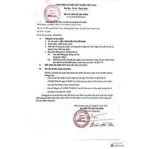 4. Bản tự công bố sản phẩm dầu tan mỡ bụng
