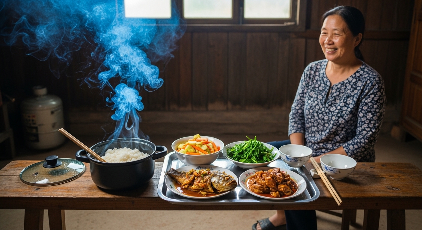 Chiếc nòng lót nồi - Vật dụng đơn sơ mà đong đầy tình Mẹ