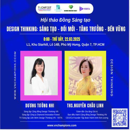 Hội Thảo Đồng Sáng Tạo Design Thinking: Sáng Tạo – Đổi Mới – Tăng Trưởng – Bền Vững