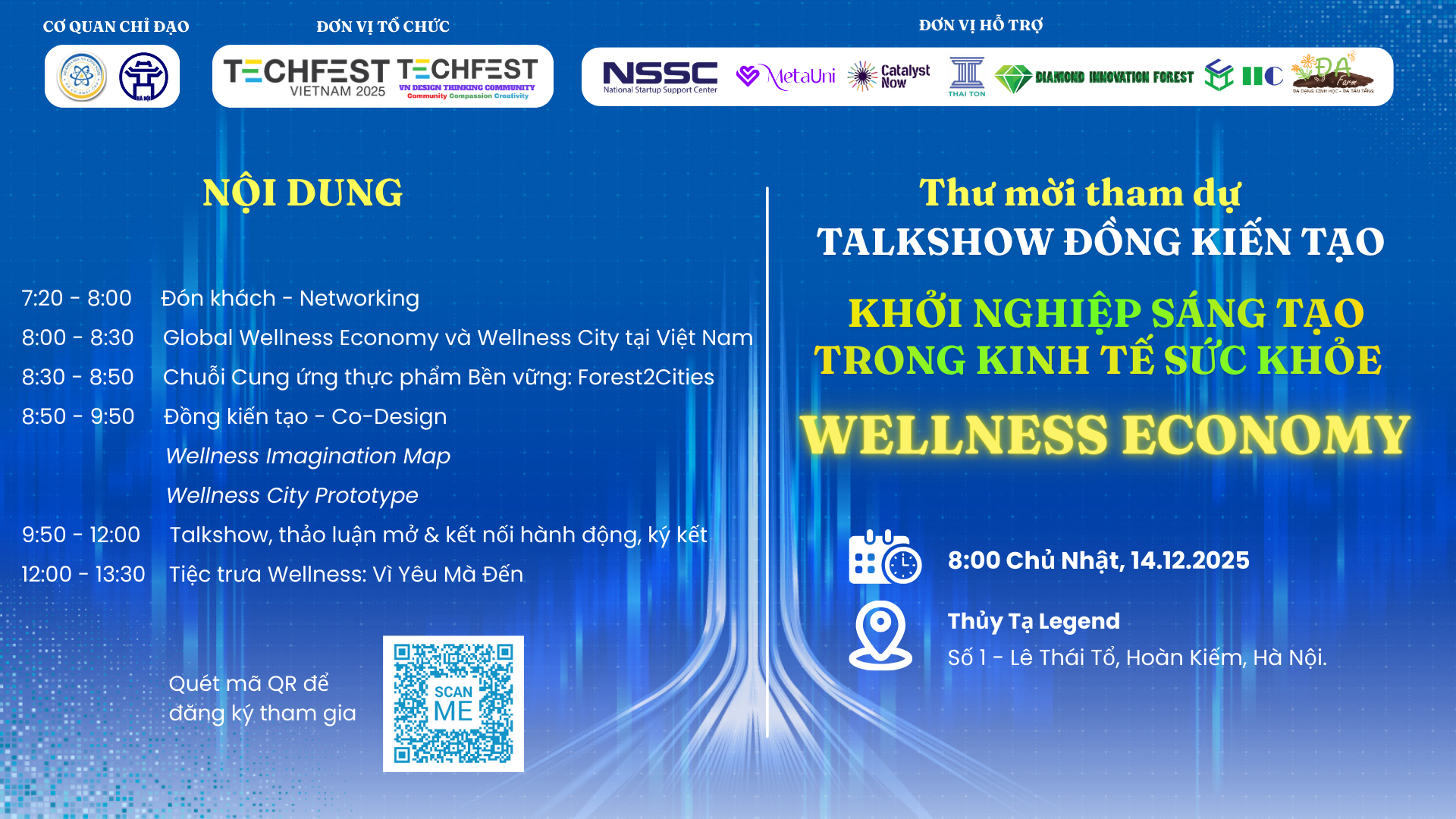 Talkshow Đồng Kiến tạo KHỞI NGHIỆP SÁNG TẠO TRONG KINH TẾ SỨC KHỎE – WELLNESS ECONOMY