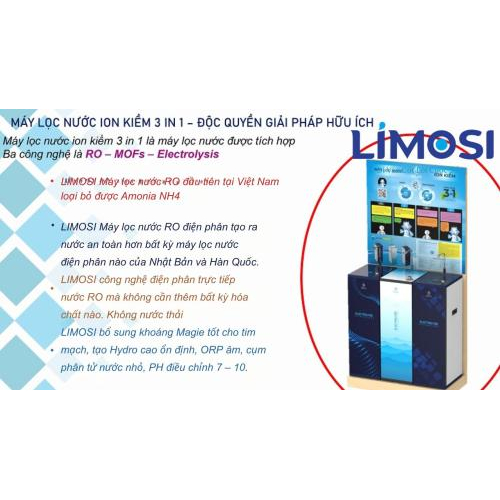 3. Ưu điểm vượt trội của máy Ion kiềm limosi