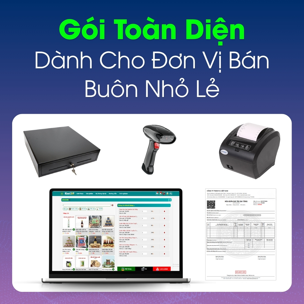 Gói Toàn Diện Dành Cho Đơn Vị Bán Buôn Nhỏ Lẻ
