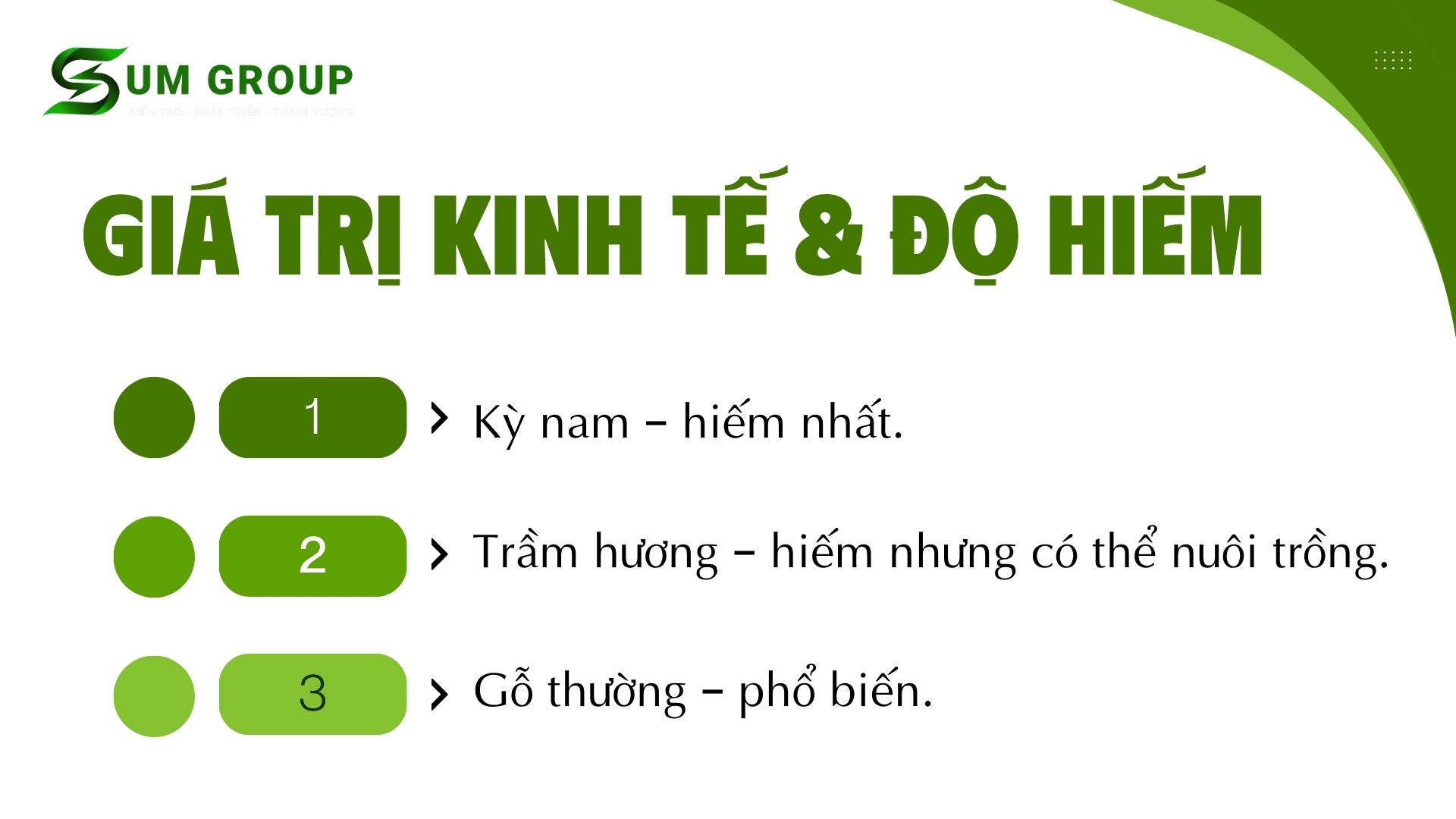 3. Giá trị kinh tế và độ hiếm