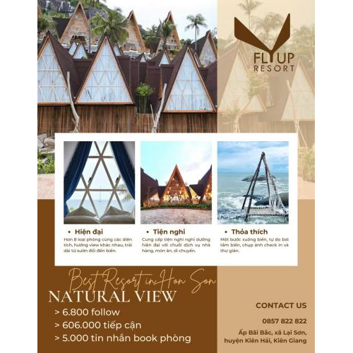 Fly Up Resort đang được rất nhiều người lựa chọn để nghỉ dưỡng