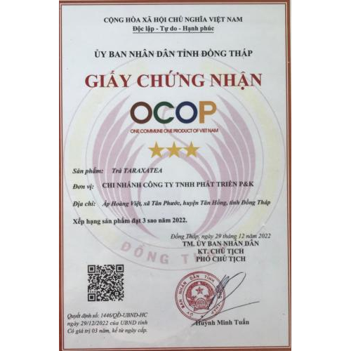 Giấy chứng nhận OCOP