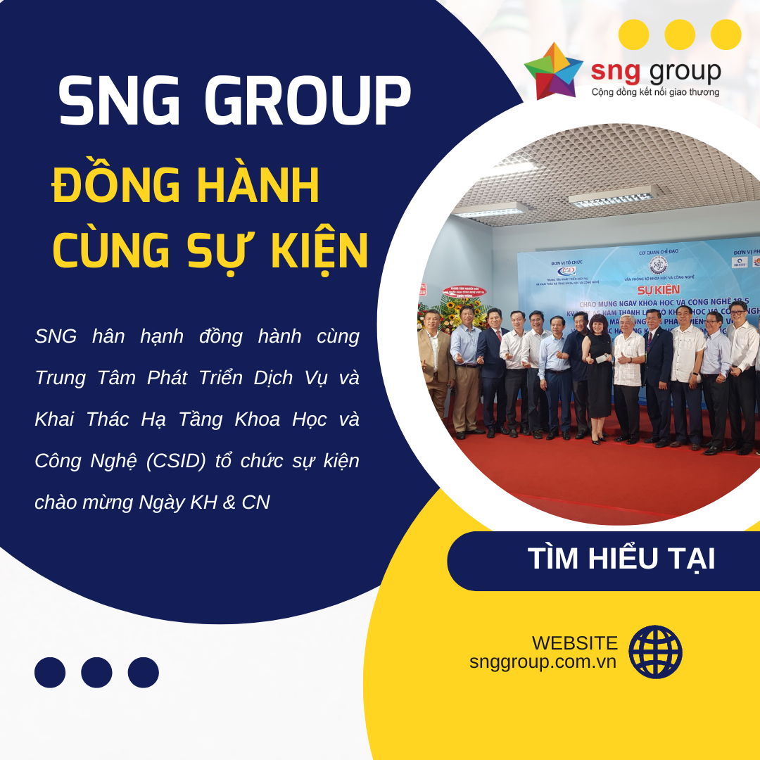 Cộng Đồng Kết Nối Giao Thương SNG Đồng Hành Tổ Chức Sự Kiện Chào Mừng Ngày Khoa Học và Công Nghệ