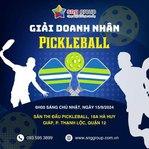 Thông Báo Tổ Chức Giải Thể Thao Pickleball Doanh Nhân