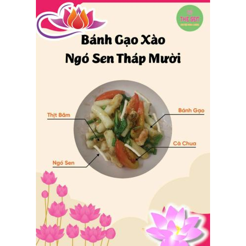 Thực đơn menu tại The Sen