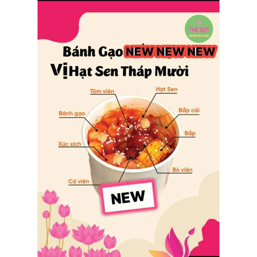 Thực đơn menu tại The Sen