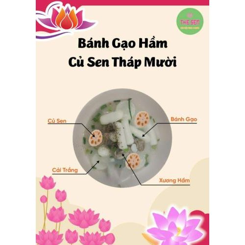 Thực đơn menu tại The Sen