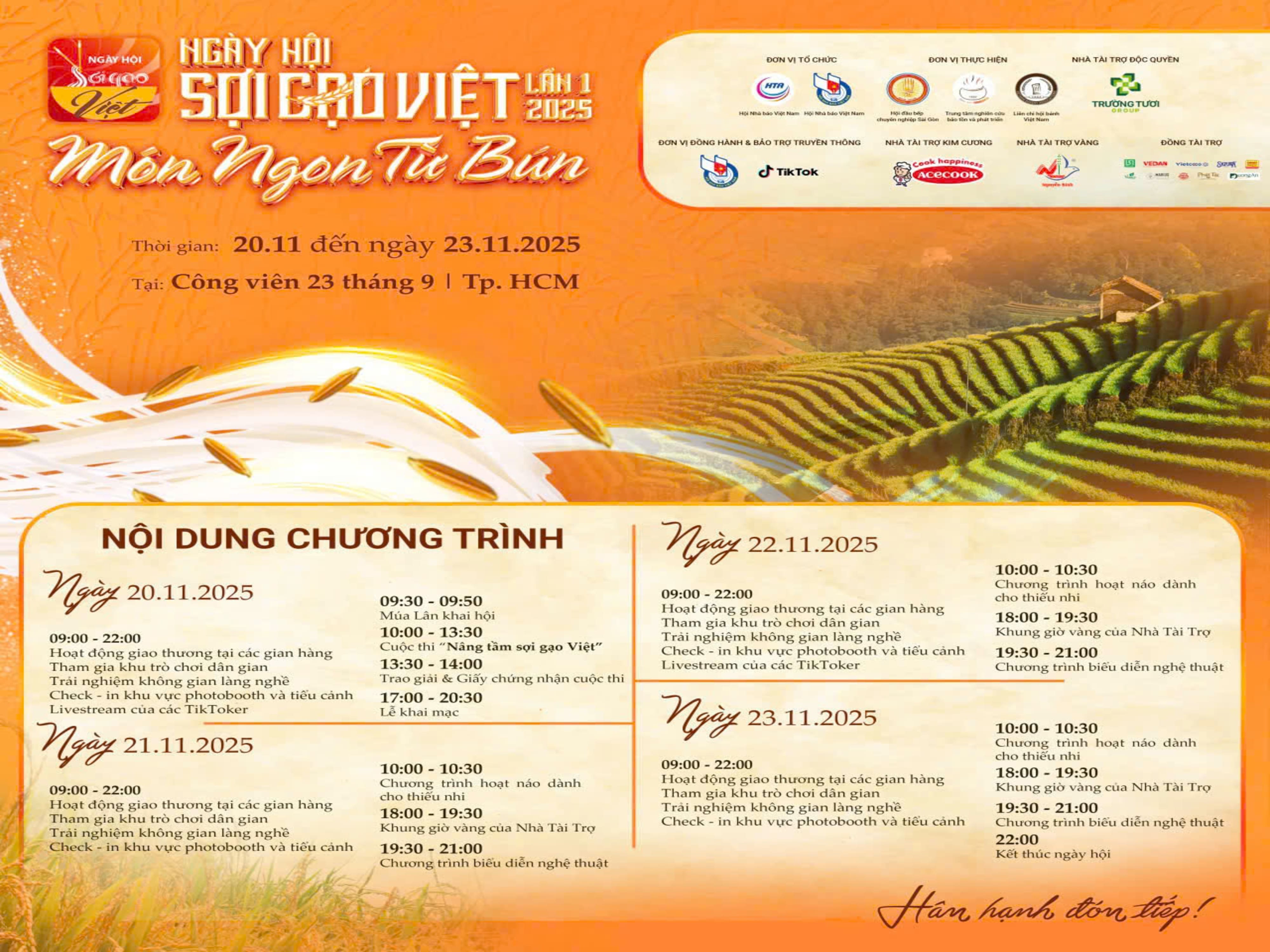 Ngày hội Sợi Gạo Việt khi tinh hoa hạt gạo hóa thành nét đẹp văn hóa ẩm thực