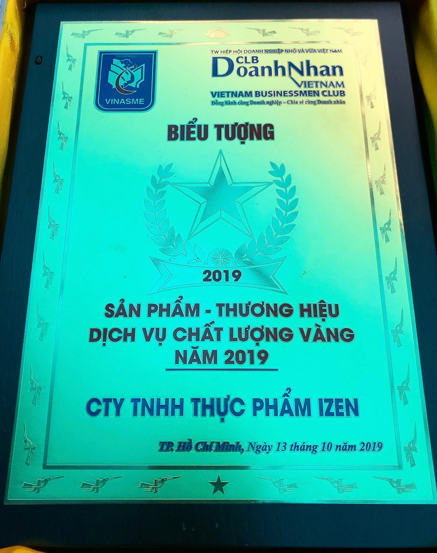 Chứng nhận Dịch vụ Chất lượng vàng