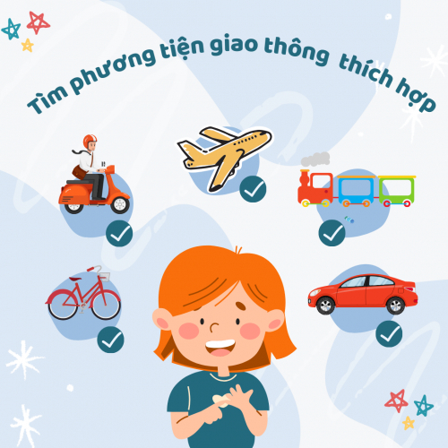 Tìm phương tiện giao thông thích hợp