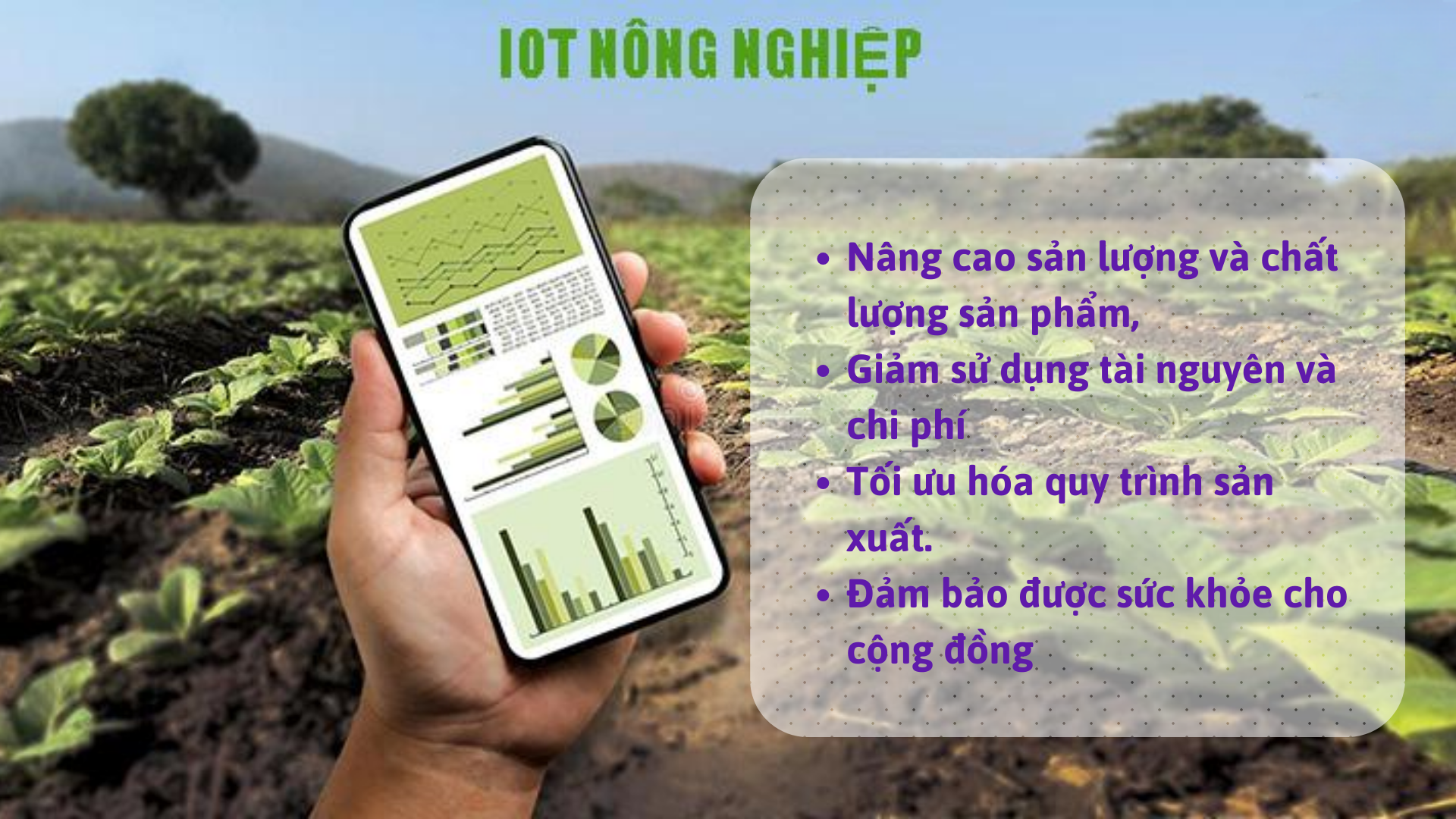 Tại sao nên ứng dụng IOT nông nghiệp?