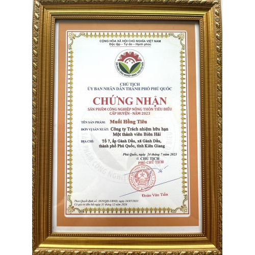 Giấy chứng nhận cho sản phẩm