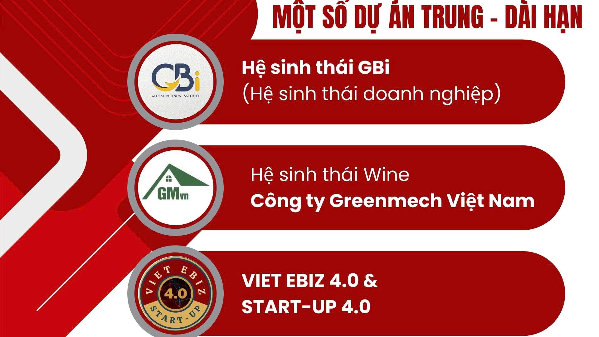 Một số dự án trung hạn và dài hạn