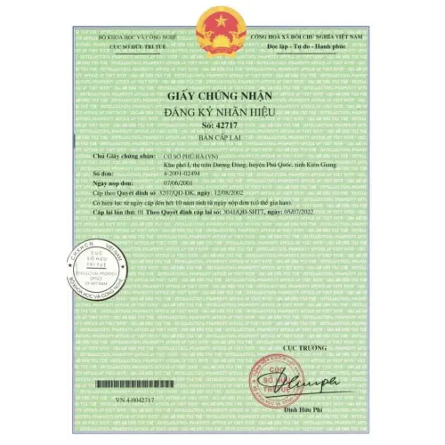 VI. Chứng nhận
