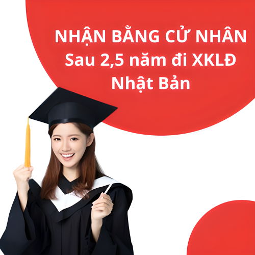 Nhận bằng Cử nhân tiếng Nhật sau 2,5 năm đi XKLĐ Nhật Bản