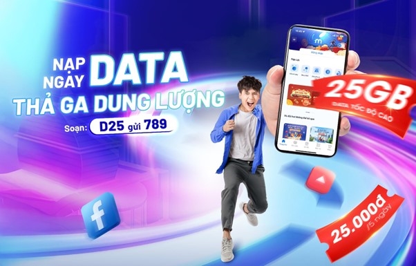 D25 - NẠP NGAY DATA, THẢ GA DUNG LƯỢNG