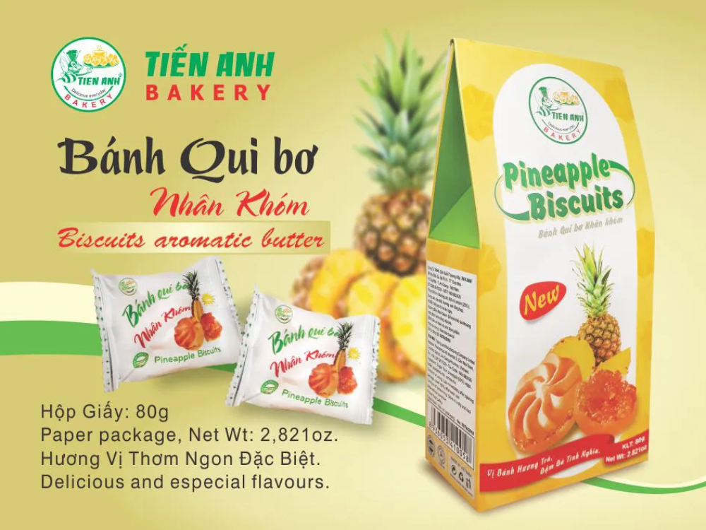 2. Bánh qui bơ nhân khóm