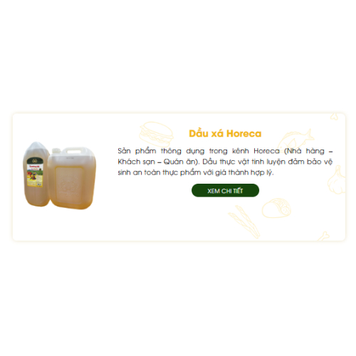 Dầu xá Horeca Song Long