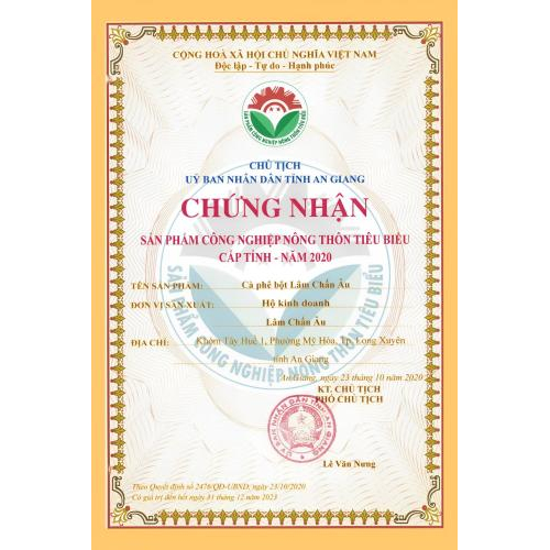 Chứng nhận chất lượng