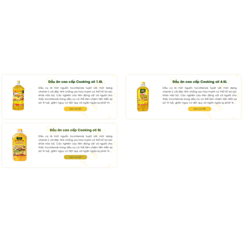 Dầu ăn cao cấp Cooking oil