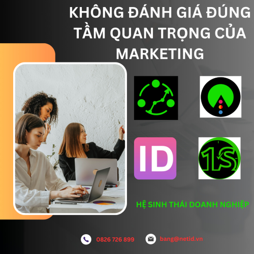 Không đánh giá đúng tầm quan trọng của marketing