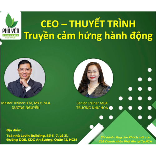 Hình Ảnh Khoá Đào Tạo: CEO - Thuyết Trình Truyền Cảm Hứng Hành Động