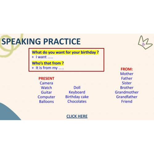 3. Speaking