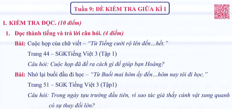 Ôn tập Tuần 9