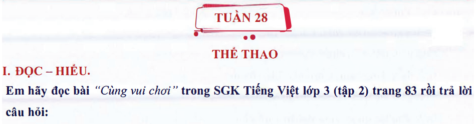 Ôn tập Tuần 28