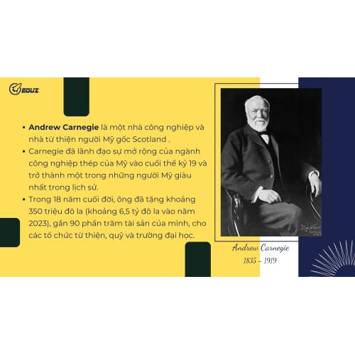 1. Vài nét về Andrew Carnegie: