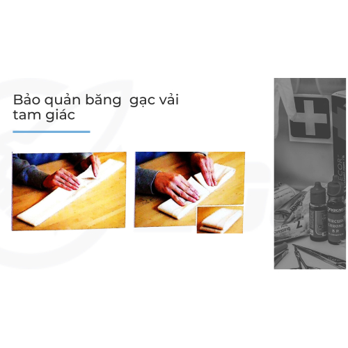 2.2. Bảo quản băng vải tam giác