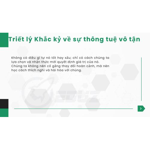 3.Triết lý Khắc kỷ về sự thông tuệ vô tận