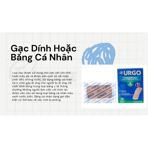 3. Gạc Dính Hoặc Băng Cá Nhân