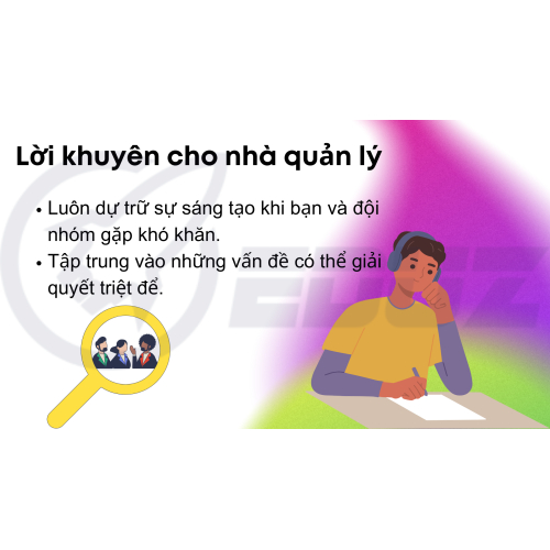 2.	Lời khuyên quản trị: