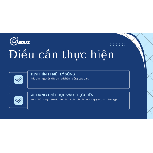 3. Điều cần thực hiện