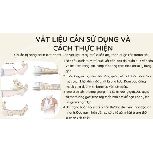 3. Vật liệu cần sử dụng và cách thực hiện kỹ thuật băng ép bất động